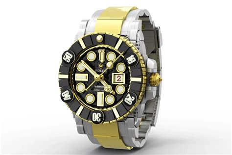 lego rolex купить|Lego Rolex submariner watch.